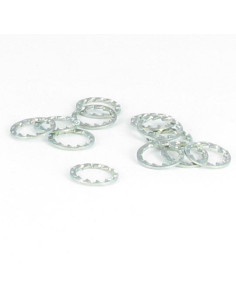 Getande ring JZE M8X10.9X0.6 Wit verzinkt staal