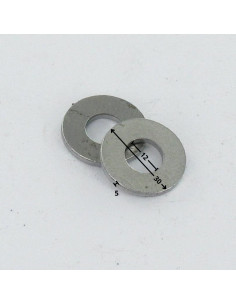 Sluitring plat 12X30X5 Ruw staal 2
