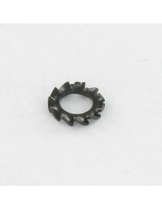 Getande ring met AZ uitwendige tanden M6 Zwart...
