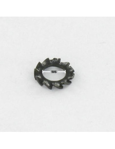 Getande ring met AZ uitwendige tanden M6 Zwart... 2