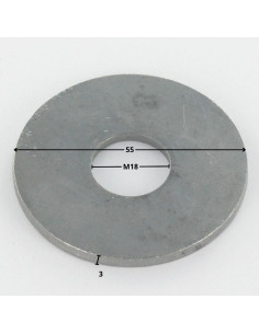 Sluitring plat M18X55X3 LL hoge corrosiebestendigheid... 2