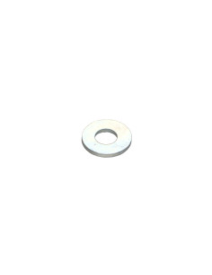 Sluitring plat 4X10X1 Wit verzinkt staal