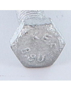 Metalen schroeven zeskantkop TH M14X40 klasse 10.9 Ruw staal 2