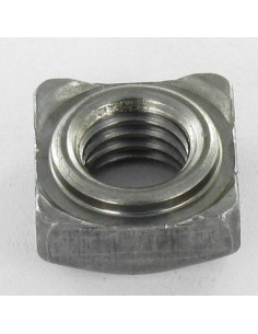Vierkante Moer om te lassen kraag M10 17x17x8 Ruw staal 2