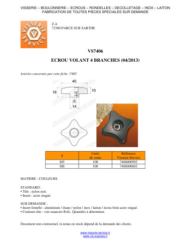 1 x Moer VLIEGEN zwart nylon M5