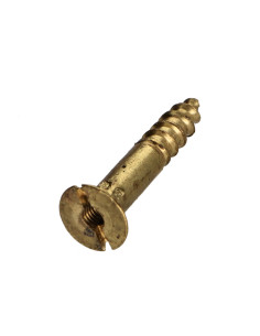 Houtschroeven Messing 4,5X40 geboord en getapt M3 steek...