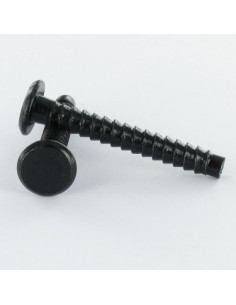 Onbreekbare schroef planten 7X50 Zwart gegalvaniseerd...
