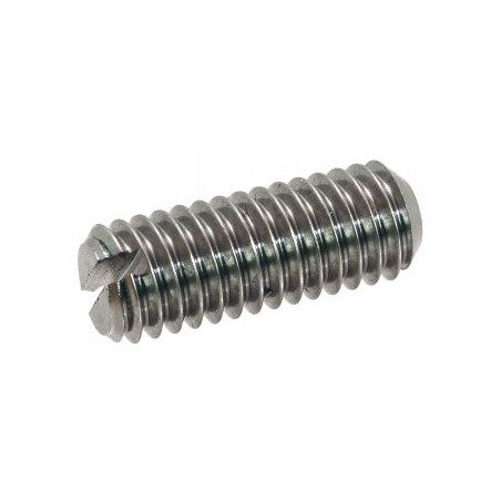1 x Metalen schroeven zonder kop split schaaluiteinde RVS A2 M5X10