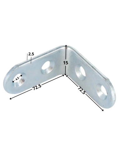 1 x Drukplaten 72,5 x 72,5 x 15 4 gaten...