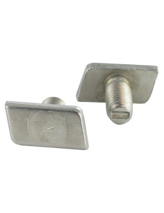 Metalen schroeven kop ruit M6X12 RVS A2