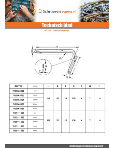 Plankbeugel 110X150 Zwart 2
