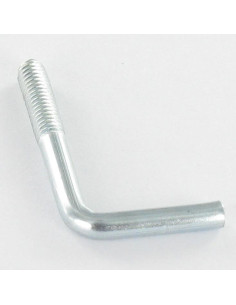 Schroefduim metalen M6X60 Wit verzinkt staal 2