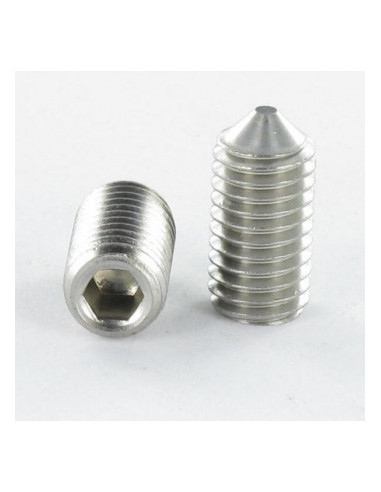 1 x Metalen schroeven zonder kop zeshoekig hol...