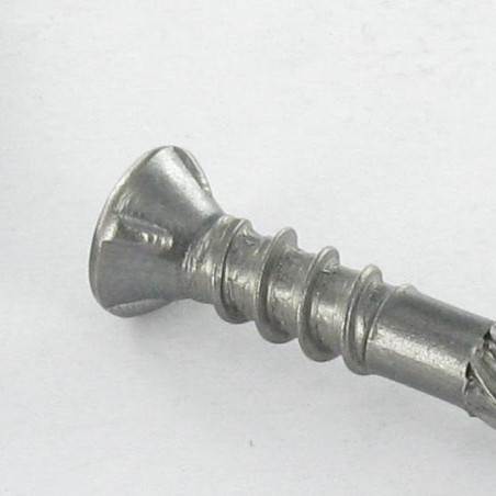 1 x V.TKR dubbele draad gefreesde kop TORX T25 5X70 anti-splijtpunt type 17 cut RVS A2 bruin