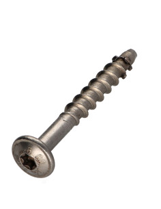 Betonschroeven kop bollig TORX T30 A4 RVS 7,5X60 bedraad...