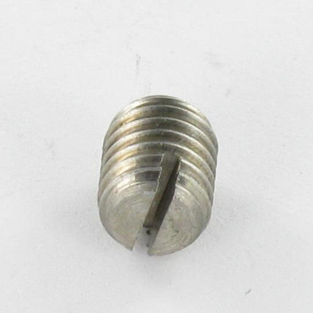 1 x Metalen schroeven zonder kop split tepel uiteinde plat M5X40 RVS A2