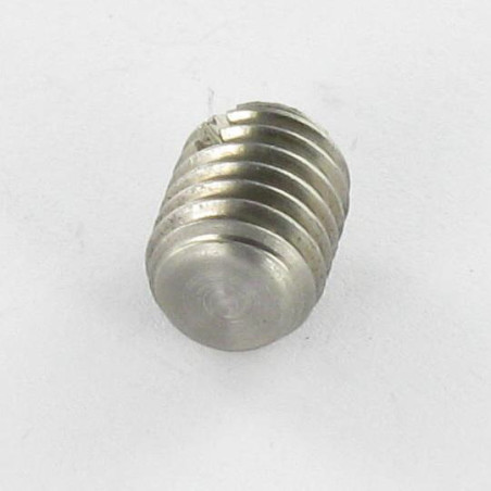 1 x Metalen schroeven zonder kop split tepel uiteinde plat M5X40 RVS A2