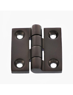Scharnier vierkant 50x50 A4 RVS Zwart