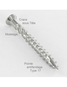 Terrasschroeven TEKOR gefreesde bolkop TORX T25 5X80... 2