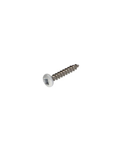 Agglo houtschroeven RVS A2 ronde kop Pozi 3,5X20 witte lak