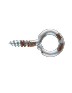 Oogschroef hout 2,5 x 10 oog 6 Wit verzinkt staal ROEST