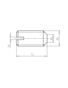 Metalen schroeven zonder kop split schaaluiteinde RVS A2... 2