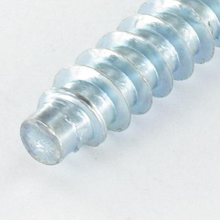 1 x Montage schroef confirmat gefreesde kop TORX 7X50 SS kartel Wit verzinkt staal TORX T20