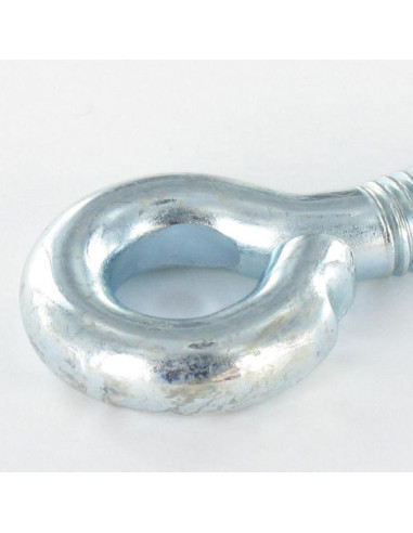 1 x Oogschroef metalen M5X40 diameter oog 8 Wit...