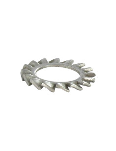 Getande ring RVS A2 met AZ uitwendige tanden M6X11X0.7