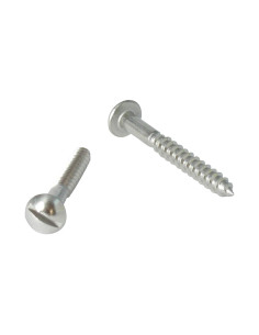Houtschroeven RVS A2 ronde kop split 3X10 microschroeven
