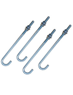 Ankerdraad M12X363 bedraad op 100 +2 Moer +2 Sluitring...