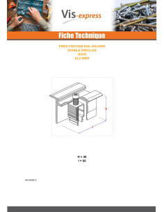 Tang Bevestiging ZONNE 30X55 Aluminium Zwart IN 2
