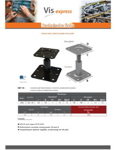 Stolpebund instelling met BEVESTIGINGEN 130x130 2