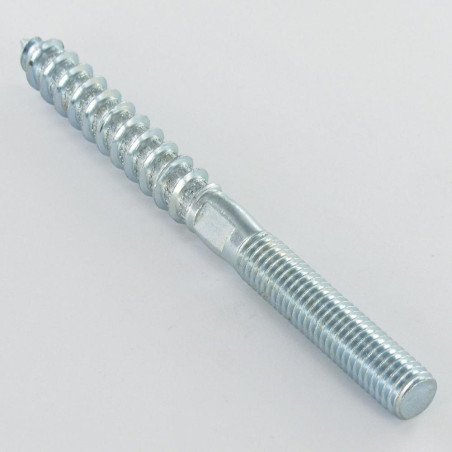 1 x Houtschroeven en metalen 10X120 Klasse 8.8 +PLAT Wit verzinkt staal