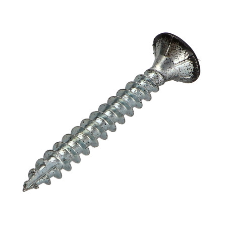 1 x TEKOR houtschroeven gefreesde kop kartel 5X40 TORX T25 anti-splijtpunt type 17 cut RAL9005 donker zwart