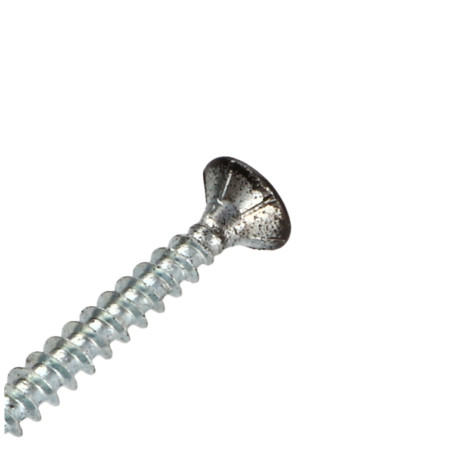 1 x TEKOR houtschroeven gefreesde kop kartel 5X40 TORX T25 anti-splijtpunt type 17 cut RAL9005 donker zwart