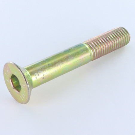 1 x Metalen schroeven FHC verzonken kop met zeskant print M12X80 bedraad op 30 klasse 10.9 sleutel van 8 Bichromaat