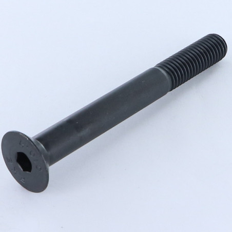 1 x Metalen schroeven FHC verzonken kop met zeskant print M10X130 bedraad op 32 klasse 10.9 sleutel van 6 Ruw staal