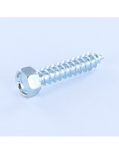 1 x Metaalplaatschroef zeskantkop TH 3.9X45 Wit...