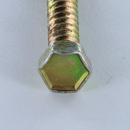1 x Metaalplaatschroef zeskantkop TH 3,5X25 Bichromaat
