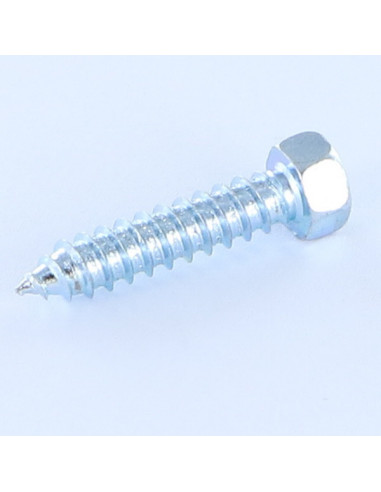 1 x Metaalplaatschroef zeskantkop TH 6.3X25 Wit...