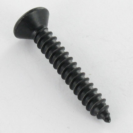 1 x Metaalplaatschroef gefreesde bolkop Pozi 4.8X38 Zwart gegalvaniseerd staal