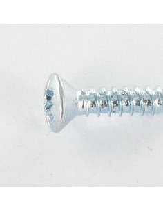 Metaalplaatschroef gefreesde bolkop Pozi 4.8X32 Wit... 2