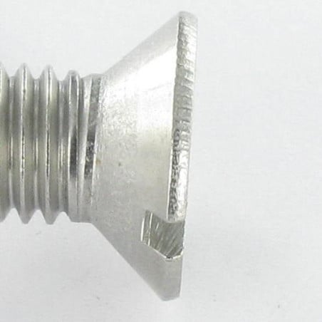 1 x Metalen schroeven gefreesde kop split M4X12 A4 RVS