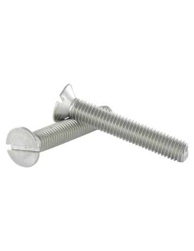 1 x Metalen schroeven gefreesde kop split...