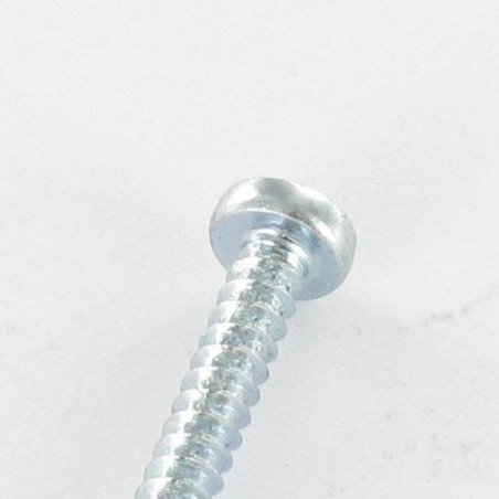 1 x Metaalplaatschroef bolvormige kopschroef Pozi 5,5X50 Wit verzinkt staal