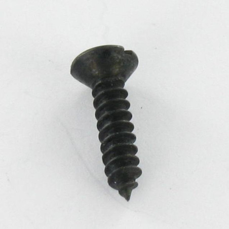 1 x Metaalplaatschroef gefreesde bolkop split 4.8X25 Zwart gegalvaniseerd staal