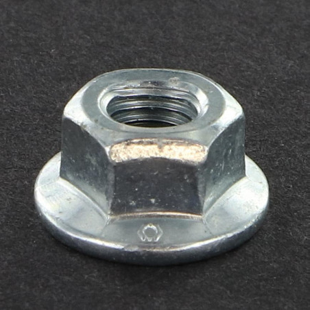 1 x Volledig metalen borgmoer to kraag BILOK M6 Wit verzinkt staal