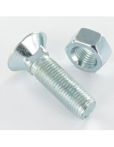 Ploegbout gefreesde kop vierkante hals M10X35 Klasse 8.8...