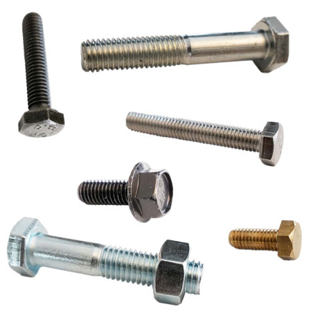 Metalen schroeven zeskantboutenTH